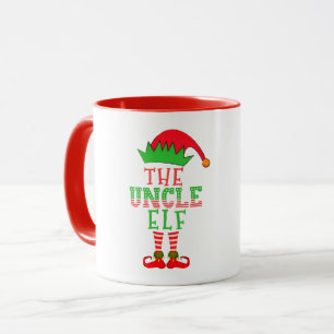 Das Onkel-Elfen-Weihnachts-Familien-Pyjama Tasse