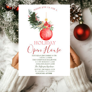Das Open House der Filiale für den Weihnachtsball Einladung