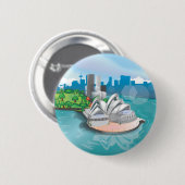 Das Opernhaus von Sydney Button (Vorne & Hinten)