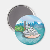 Das Opernhaus von Sydney Magnet (Vorderseite/Rückseite)