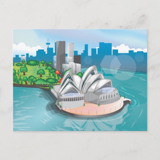 Das Opernhaus von Sydney Postkarte (Vorderseite)