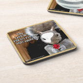 Das Opernkopfhörnchen Getränkeuntersetzer (Linke Seite)