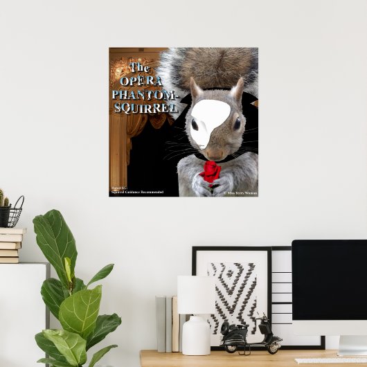 Das Opernkopfhörnchen Poster (Heimbüro)