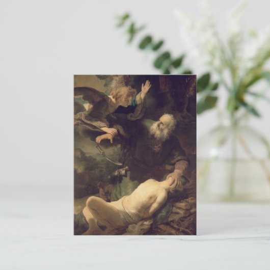 Das Opfer Abrahams, 1635 Postkarte (Stehend Vorderseite)