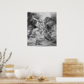 Das Opfer Abrahams, 1645 Poster (Küche)