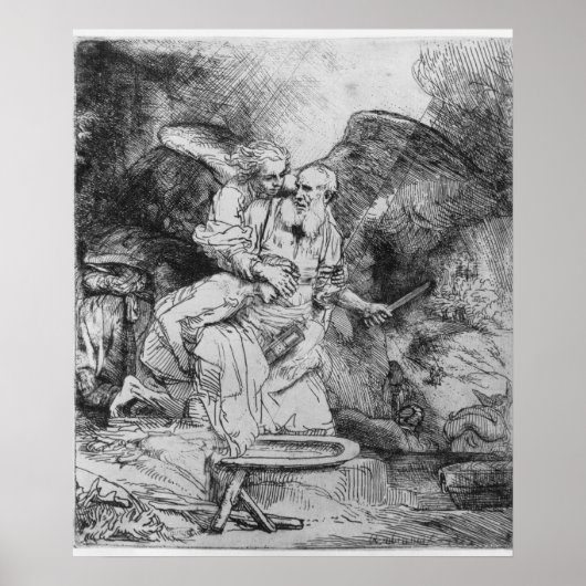 Das Opfer Abrahams, 1645 Poster (Vorne)