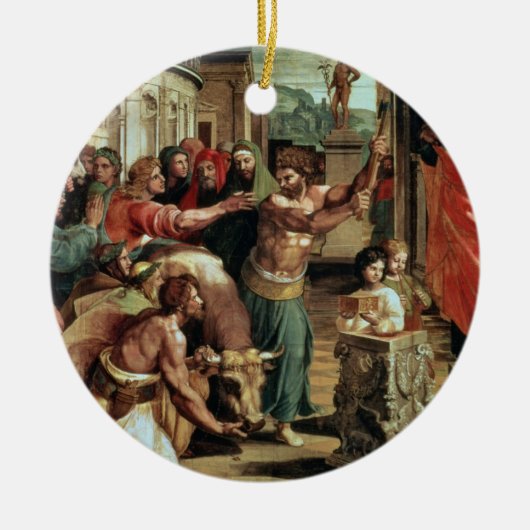 Das Opfer bei Lystra (Cartoon für das Sistine C Keramikornament (Vorne)