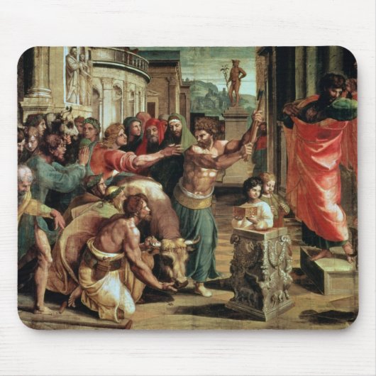 Das Opfer bei Lystra (Cartoon für das Sistine C Mousepad (Vorne)