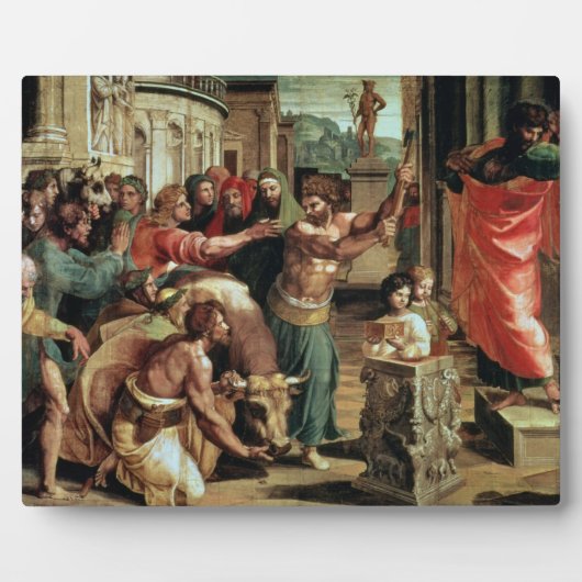 Das Opfer in Lystra (Cartoon für die Sieben C Fotoplatte (Vorderseite)