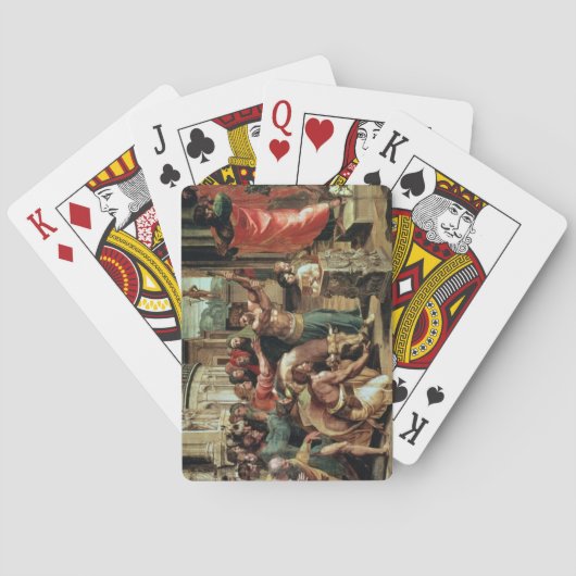 Das Opfer in Lystra (Cartoon für die Sieben C Spielkarten (Rückseite)