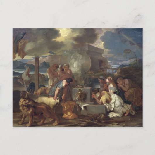 Das Opfer Noas, c.1640 Postkarte (Vorderseite)