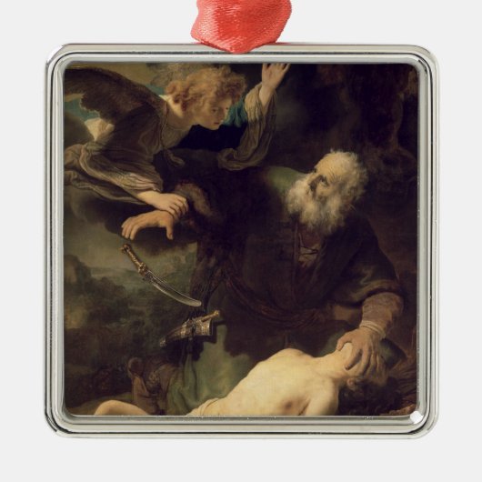 Das Opfer von Abraham, 1635 Silbernes Ornament (Vorne)