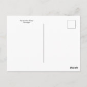 Das Opfer von Isaac durch die Postkarte von Carava (Rückseite)