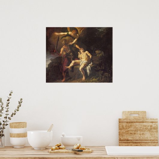 Das Opfer von Isaak, 1616 Poster (Küche)