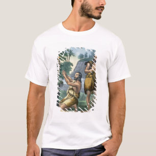 Das Opfer von Kain und von Abel, von einem T-Shirt
