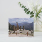 Das "Orakel von Delphi" Postkarte (Stehend Vorderseite)