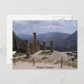 Das "Orakel von Delphi" Postkarte (Vorne/Hinten)
