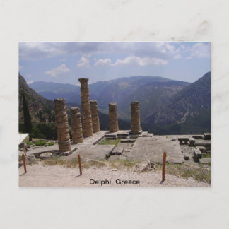 Das "Orakel von Delphi" Postkarte
