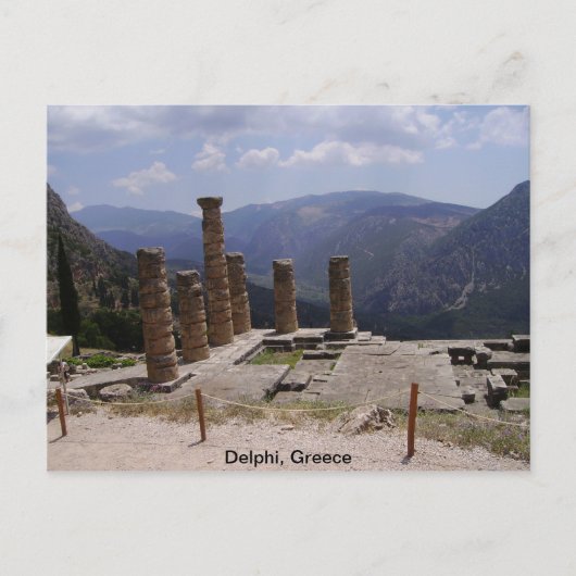 Das "Orakel von Delphi" Postkarte (Vorderseite)