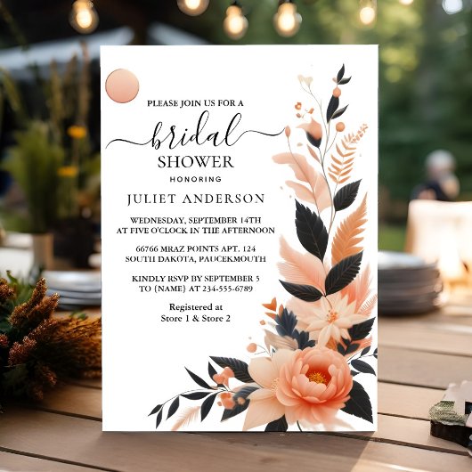 Das orange 70er 80er der 90er Jahre Rosa farbiges Einladung