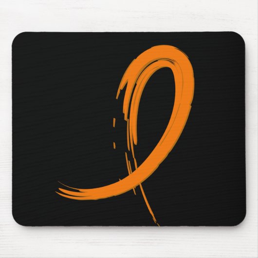 Das orange Band A4 der Leukämie Mousepad (Vorne)