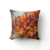 Das orange Blumenmuster-Design