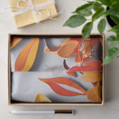 Das orange Blumenmuster-Design Seidenpapier (Geschenk)