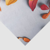 Das orange Blumenmuster-Design Seidenpapier (Detail)