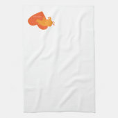 Das orange Nashorn L.O.V.E. Mehr Geschirrtuch (Vertikal)