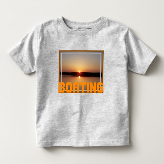 Das orangefarbene Design der Sonnenuntergänge Kleinkind T-shirt (Vorderseite)