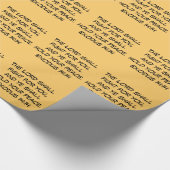 Das Orangen-Packpapier Lord-Shall Fight For You Geschenkpapier (Ecke)