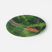 Das Orangenboot Pappteller (Schrägansicht)