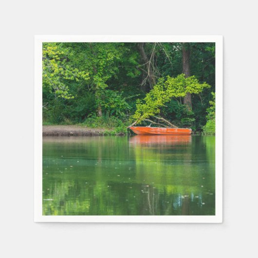 Das Orangenboot Serviette (Vorderseite)