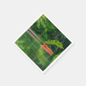 Das Orangenboot Serviette (Ecke)