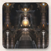 Das Orb des Acrellis Fraktal Art Untersetzer Set (Vorderseite)