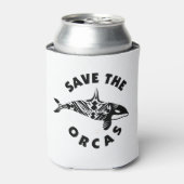 Das Orcas-Design gerettet Dosenkühler (Kanne Vorderseite)