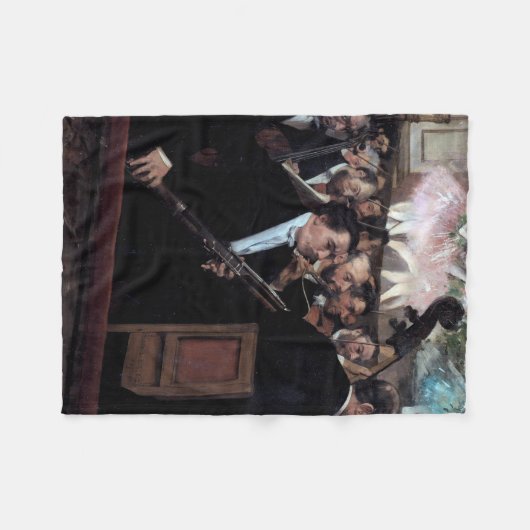 Das Orchester an der Oper, Edgar Degas Fleecedecke (Vorderseite (Horizontal))
