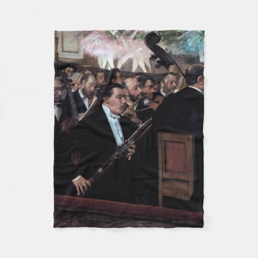 Das Orchester an der Oper, Edgar Degas Fleecedecke (Vorderseite)