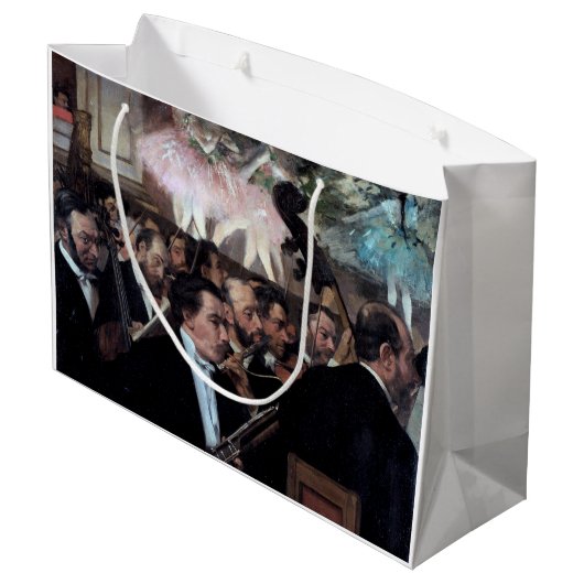 Das Orchester an der Oper, Edgar Degas Große Geschenktüte (Rückseite Schrägansicht)