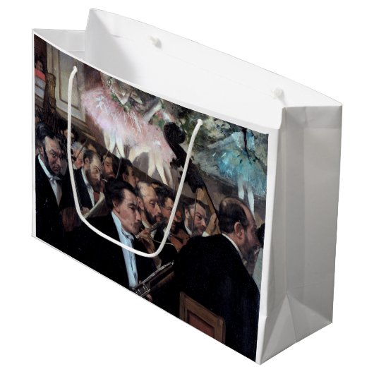 Das Orchester an der Oper, Edgar Degas Große Geschenktüte (Vorderseite Schrägansicht)