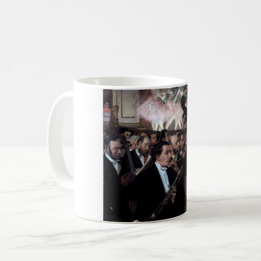 Das Orchester an der Oper, Edgar Degas Kaffeetasse (Vorderseite Links)