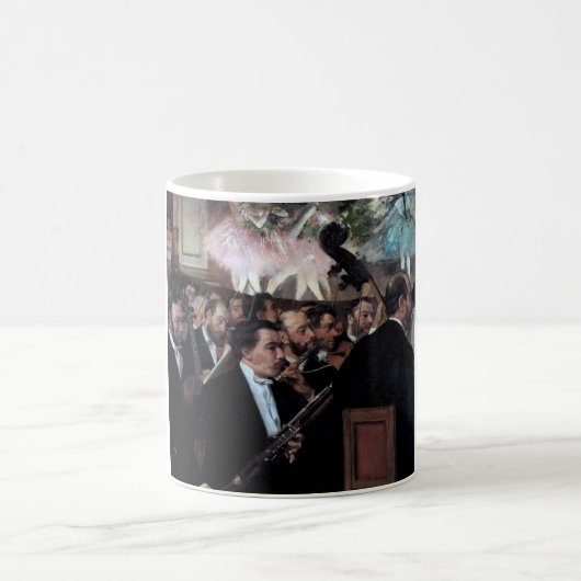 Das Orchester an der Oper, Edgar Degas Kaffeetasse (Mittel)