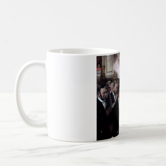 Das Orchester an der Oper, Edgar Degas Kaffeetasse (Links)