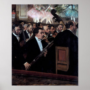 Das Orchester an der Oper, Edgar Degas Poster