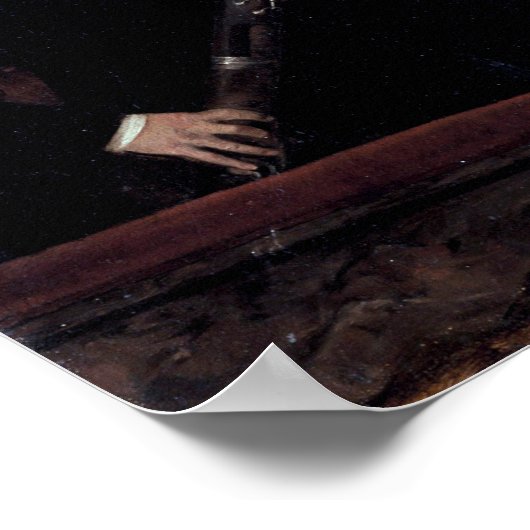 Das Orchester an der Oper, Edgar Degas Poster (Ecke)