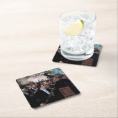 Das Orchester an der Oper, Edgar Degas Rechteckiger Pappuntersetzer (Vor Ort)