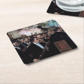 Das Orchester an der Oper, Edgar Degas Rechteckiger Pappuntersetzer (angewinkelt)