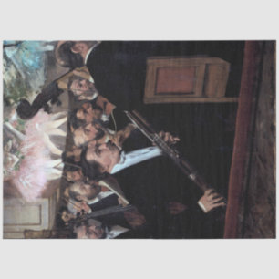Das Orchester an der Oper, Edgar Degas Seidenpapier