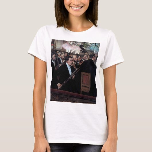 Das Orchester an der Oper, Edgar Degas T-Shirt (Vorderseite)