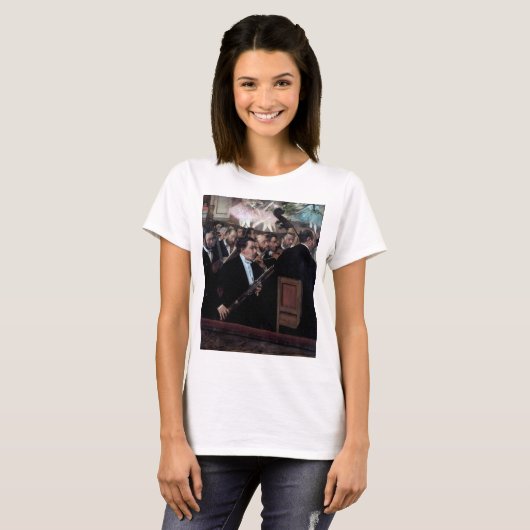 Das Orchester an der Oper, Edgar Degas T-Shirt (Vorne ganz)